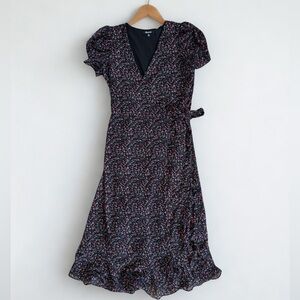 Madewell Floral Wrap Midi Dress